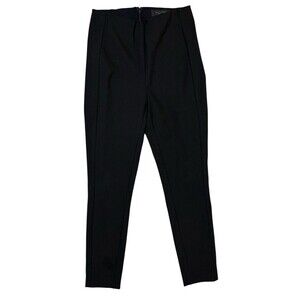 Rag & Bone Skinny Ankle Trousers Size 0 Black Second Skin Back Zip Basic